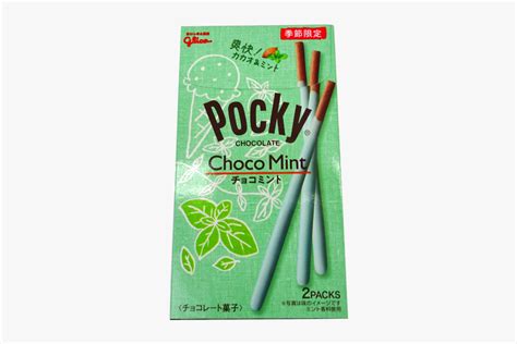 Pocky Choco Mint Chocolate Hd Png Download Kindpng