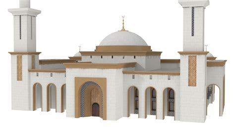 3D Mosque 3D Model $59 - .fbx .max .obj - Free3D