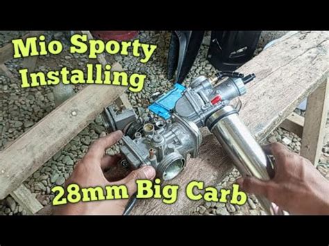 Installing 28mm Big Carburetor Mio Sporty YouTube