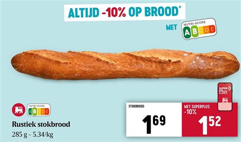 Rustiek Stokbrood Promotie Bij Delhaize