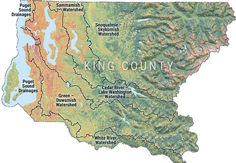 Watersheds, rivers and streams - King County