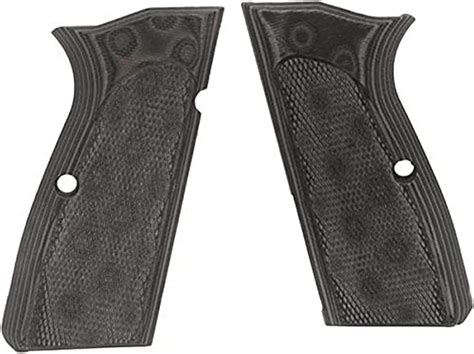 Amazon Hogue Browning Hi Power Checkered G Grips Black Grey