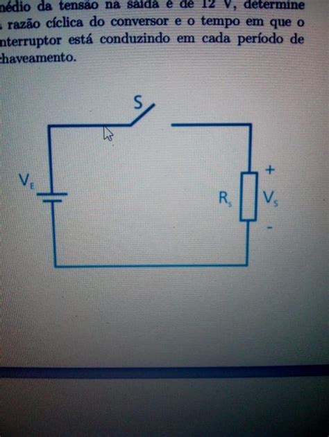 No Conversor Cc Cc Basico Da Figura O Interruptor Opera