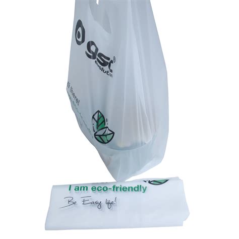 Lesi Plastic Shopping Biodegradable Bag Food Packaging Bag T Shirt