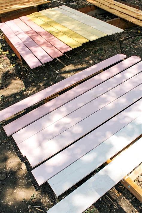 How To Build A Rainbow Privacy Fence9396 At Home With Ashley