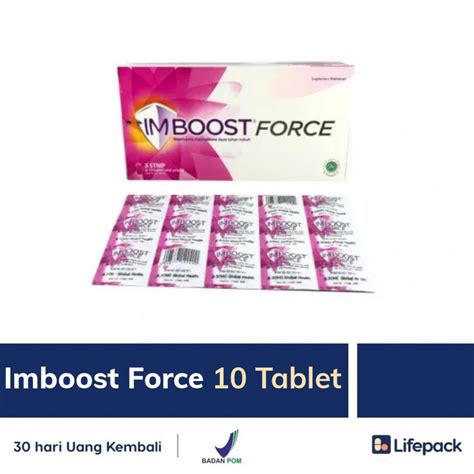 Imboost Force 10 Tablet Suplemen Untuk Daya Tahan Tubuh Lifepack