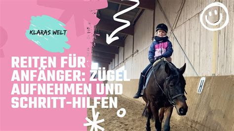 Reiten F R Anf Nger Z Gel Aufnehmen Und Schritt Hilfen Klaras Welt