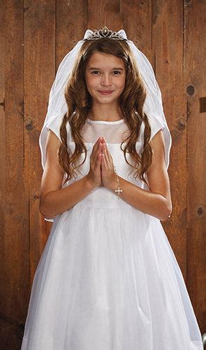 Crystal Tiara First Communion Veil Allens Online Warehouse