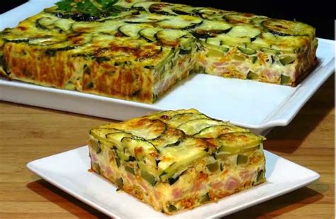 Flan Aux Courgettes Et Jambon WW Plat Et Recette