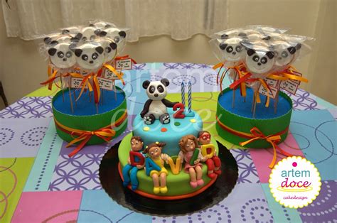 Artem Doce Bolo Do Panda E Caricas Panda And Caricas Cake