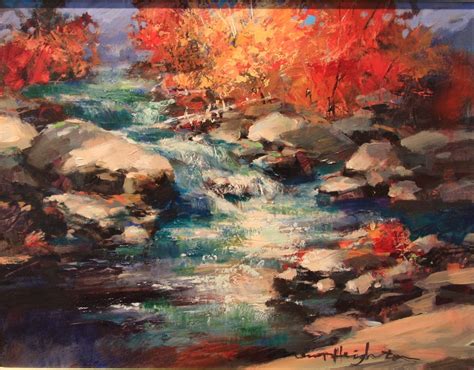 Brent Heighton Autumn Cascade Brent Heighton Acrylic Painting Art