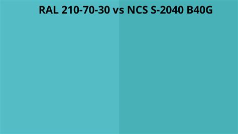 Ral 210 70 30 Vs Ncs S 2040 B40g Ral Colour Chart Uk