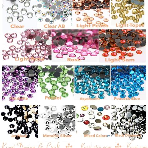Hot Fix Rhinestone Glass Etsy