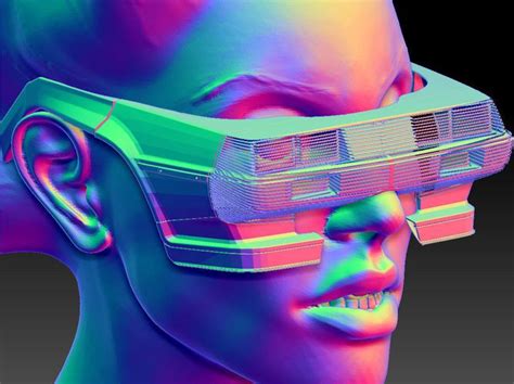 retro futuristic 80s car sunglasses 3d model max obj stl 1 3d Printing ...