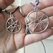 Seven Pointed Faery Star Septagram Necklace Choose Size Color Cord Etsy