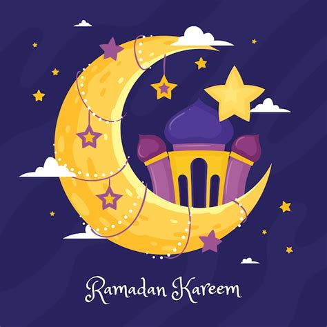 Illustration De Ramadan Kareem Dessin La Main Vecteur Gratuite