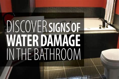 Common Signs Of Bathroom Water Damage