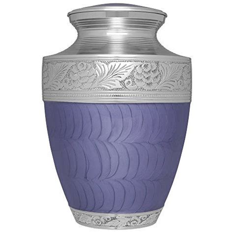 Purple Funeral Urn By Liliane Memorials Cremation Urn For Human Ashes