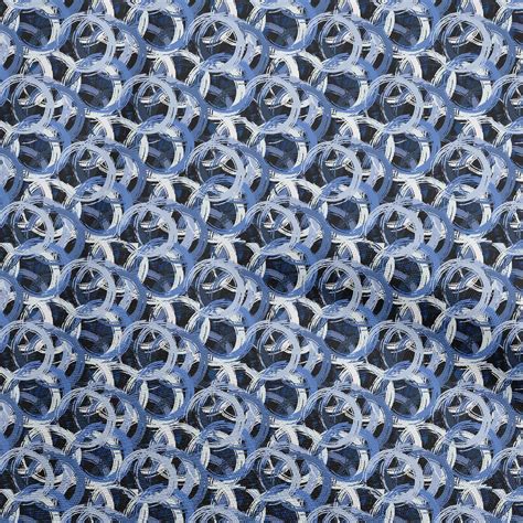 OneOone Silk Tabby Medium Blue Fabric Abstracts Diy Clothing Quilting