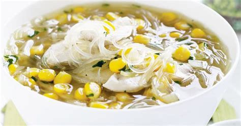 Chicken And Corn Vermicelli Noodle Soup