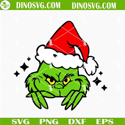 Grinch Face Svg Grinch Svg Grinch Funny Svg Christmas Svg Png Dxf Eps Instant Digital