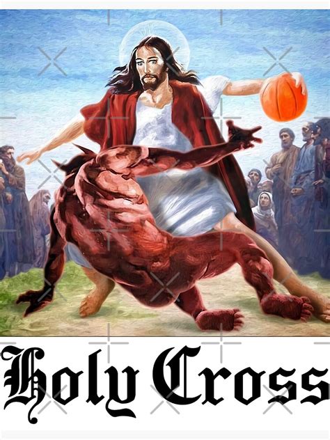 "Funny Jesus Crossing Up The Devil Satan Playing Basketball Meme ...