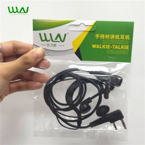 993 2pin Ptt Mic Ear Hook Earpiece Earphone Headset For Wln Two Way Radio Walkie Talkie Kd C1