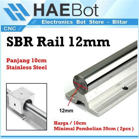 Jual Haebot Rail Sbr Sbr Cm Rel Linear Shaft As Mm Cnc