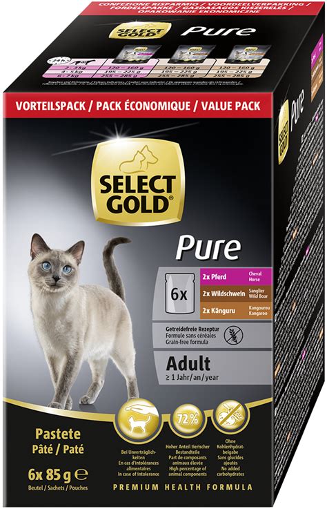 Select Gold Pure Adult Exotic Multipack 6x85g Fressnapf