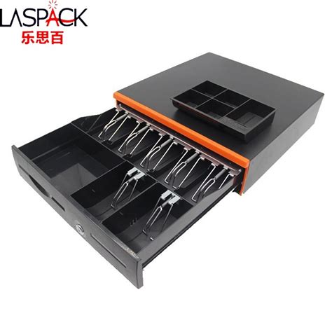 Black Orange Manual Trays Automatic Register Cash Drawer For