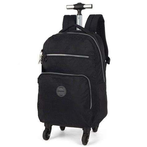 Mochila Rodinhas Luxcel Up You Crinkle Preto Para Notebook