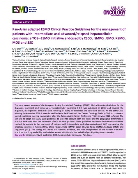 Pdf Pan Asian Adapted Esmo Clinical Practice Guidelines For The Management Of Patients With