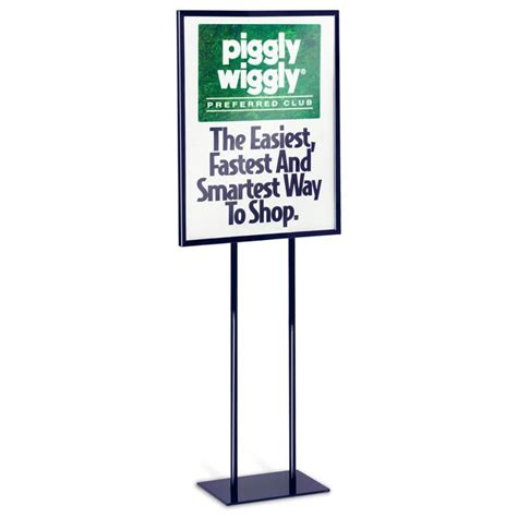 22 X 28 Economy Double Stem Poster Stand Black Braeside Displays