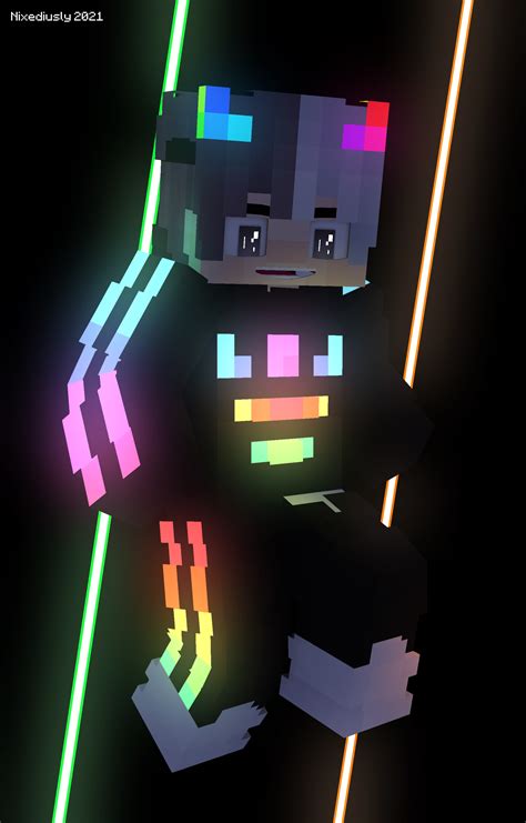 Rainbow Adidas Boy Render Minecraft Anime Minecraft Skins Wallpaper Minecraft Wallpaper