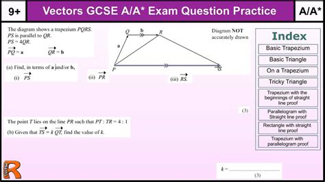 How To Do Vectors A A GCSE Maths Revision Higher Level Worked Exam