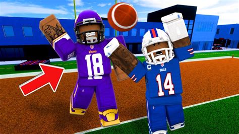 Justin Jefferson Takes Over New Roblox Football Game Football Battles