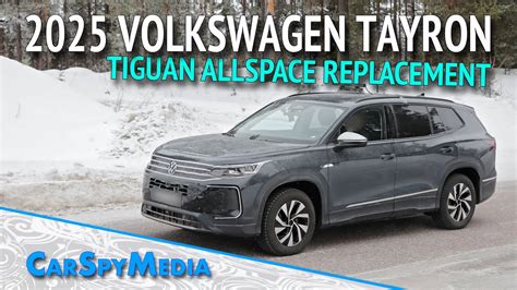 2025 Volkswagen Tayron 7 Seater SUV Prototype Spied Winter Testing As A