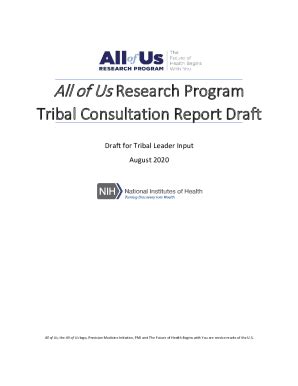 Fillable Online Of Us Tribal Consultation Report Draft For Tribal