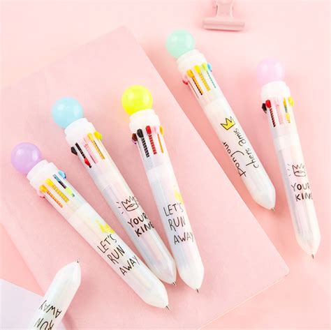 Office Products Pen Cute Kawaii Crystal Ball Pens Ballpen Trendy Large