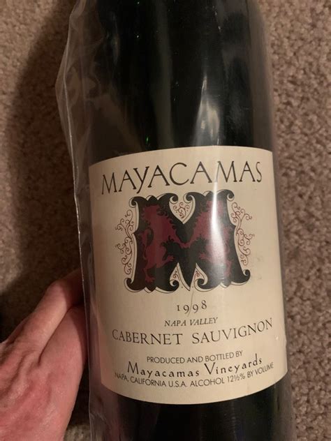 1998 Mayacamas Vineyards Cabernet Sauvignon Usa California Napa