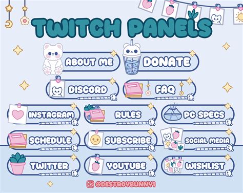 Animated K Cute Cozy Desk Twitch Stream Package Polar Bear And Boba