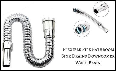 Total Home Flexible Pipe Bathroom Sink Drains Downcomer Wash Basin