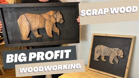 Low Cost High Profit Woodworking Project Scrap Wood Art Make Money