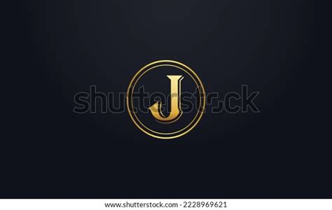 Circle Icon Letter Golden Circle Favicon Stock Vector Royalty Free