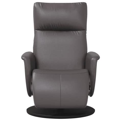 Drfeify Fauteuil Inclinable Avec Repose Pieds Gris Similicuir AB356547