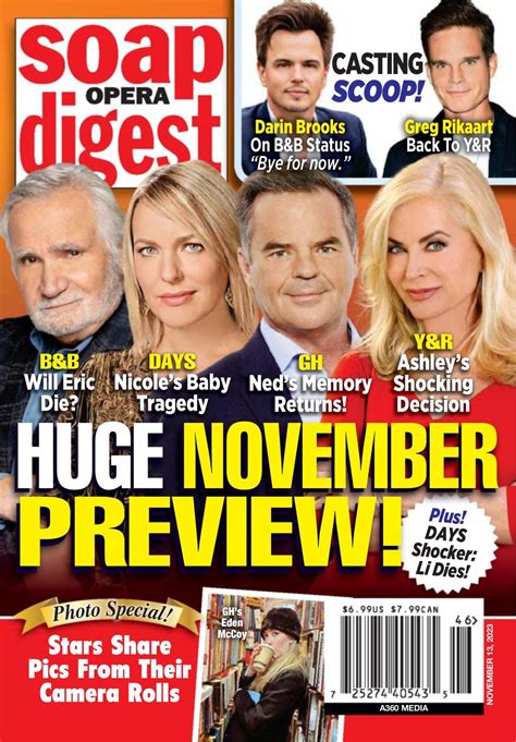 Get Digital Access To Soap Opera Digest Magazine