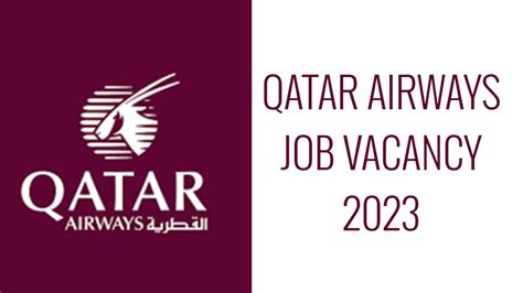 Qatar Airways Job Vacancy 2023 Jobalertinfo