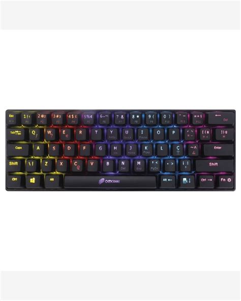 Riachuelo Mini Teclado Mecânico Gamer Ziggy Tc607 Led Rainbow