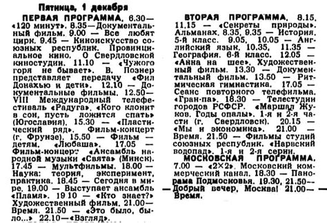 Программа телепередач советского телевидения на сегодня: dubikvit ...