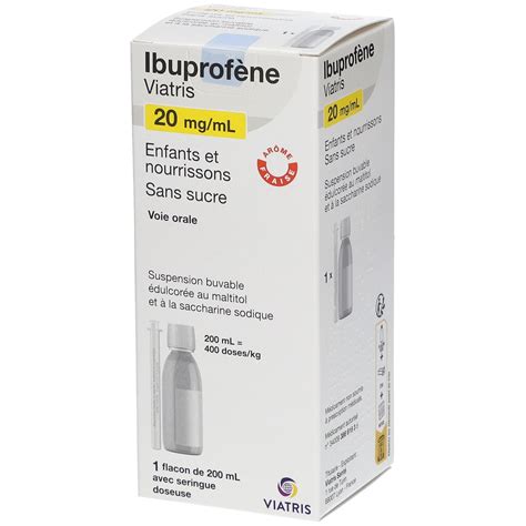 Ibuprofène Mylan 20 mg ml s s 200 ml Redcare Pharmacie